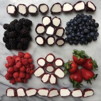 Dairy-free Frozen Dessert Bites with Berries